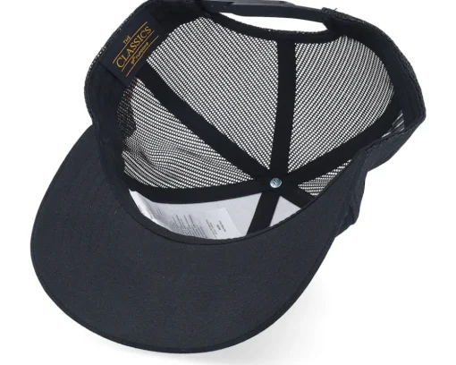 3d Stockholm Orange Letter Script Black Trucker - Hatstore