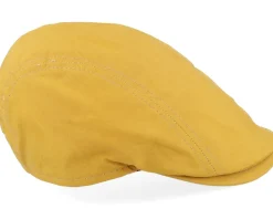 Daffy 3 Staywax Yellow Flat Cap - MJM Hats
