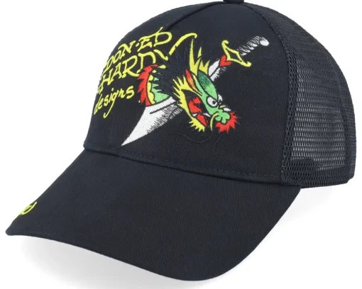 Dag-drag Black/Black Trucker - Ed Hardy