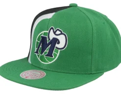 Dallas Mavericks Dallas Mavericks Retroline Green Snapback - Mitchell & Ness