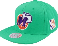 Dallas Mavericks Desert Green Teal Snapback - Mitchell & Ness