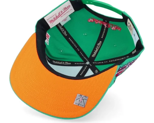 Dallas Mavericks Desert Green Teal Snapback - Mitchell & Ness