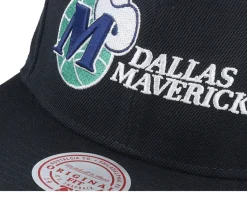 Dallas Mavericks Triple Play Black Snapback - Mitchell & Ness