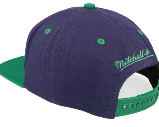 Dallas Mavericks Varsity Letter Blue/Green Snapback - Mitchell & Ness