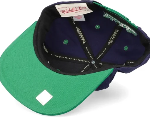 Dallas Mavericks Varsity Letter Blue/Green Snapback - Mitchell & Ness