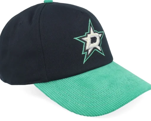 Dallas Stars Burnett Black/Blue Corduroy Dad Cap - American Needle