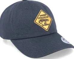 Danger Crocodiles No Swimming Navy Dad Cap - Iconic