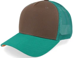 Dark Brown/Dark Teal/Orange A-frame Trucker - Equip