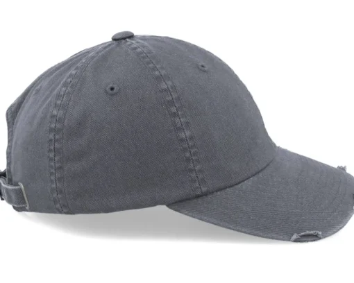 Dark Grey Destroyed Dad Cap - Yupoong