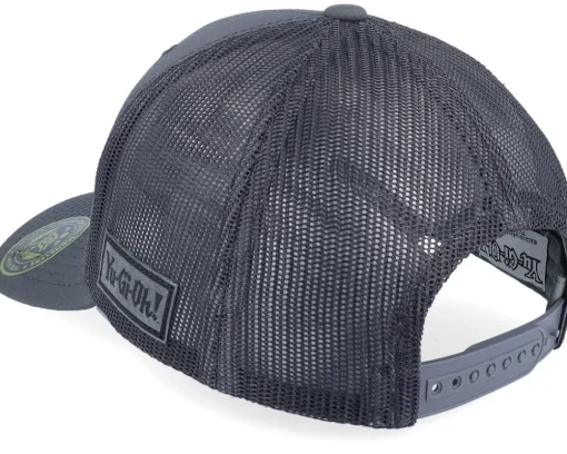 Dark Magician Grey Engraved Grey Trucker - Yu-Gi-Oh