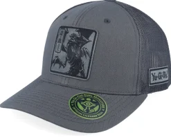 Dark Magician Grey Engraved Grey Trucker - Yu-Gi-Oh