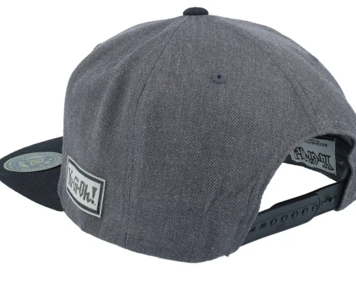 Dark Magician Grey Engraved Charcoal Snapback - Yu-Gi-Oh