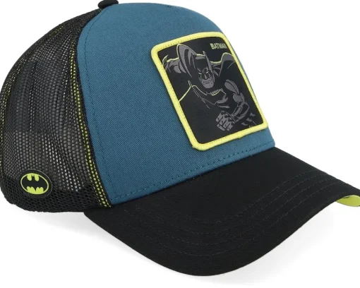 Dc Comics Batman Black/Blue A-Frame Trucker - Capslab