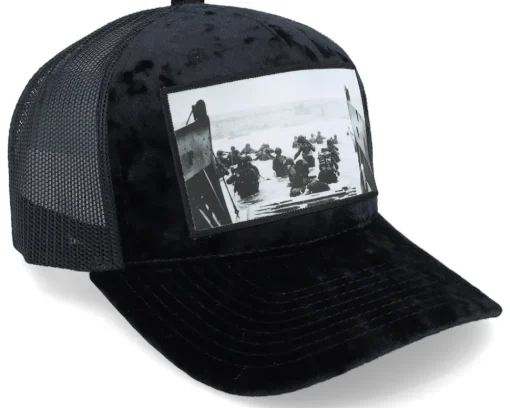 D-day Battle Of Normandy Black A-frame Trucker - Calza Pennello