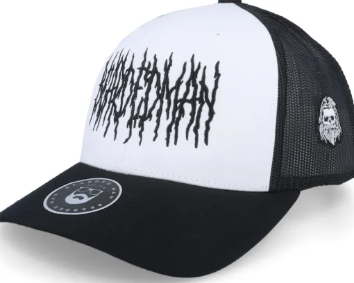 Death Metal Logo Black Snapback - Bearded Man