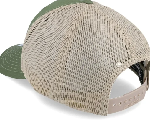 Deer Shield Patch 112fp Split Army Olive/Tan Trucker - Wild Spirit