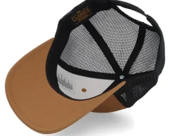 Deer Silhouette Crest Caramel/Black Trucker - Hunter