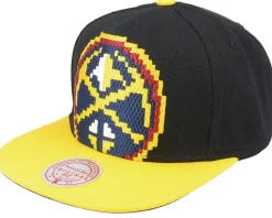 Denver Nuggets 8 Bit Xl Black/Yellow Snapback - Mitchell & Ness