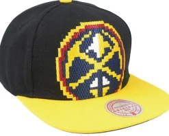 Denver Nuggets 8 Bit Xl Black/Yellow Snapback - Mitchell & Ness