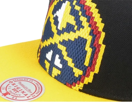 Denver Nuggets 8 Bit Xl Black/Yellow Snapback - Mitchell & Ness