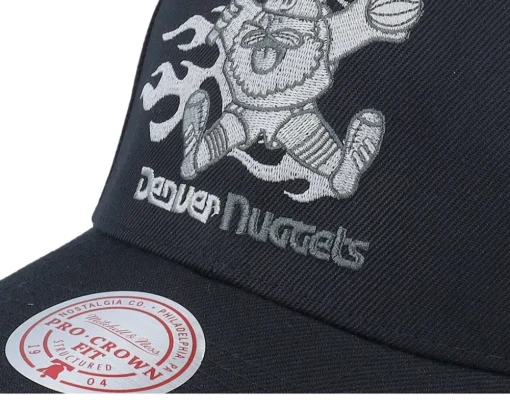 Denver Nuggets Beautiful Chaos Pro Cap Hwc Black Adjustable - Mitchell & Ness