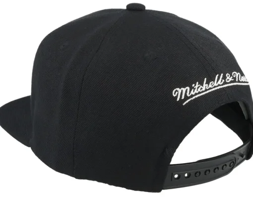 Denver Nuggets Line Work Denver Nuggets Black Snapback - Mitchell & Ness