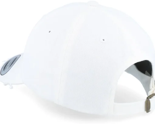 Destroyed White Dad Cap - Yupoong
