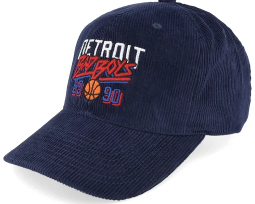 Detroit Pistons Bad Boys Strapback Detroit Pistons Dark Navy - Mitchell & Ness