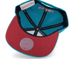 Detroit Pistons Front Face Teal Snapback - Mitchell & Ness