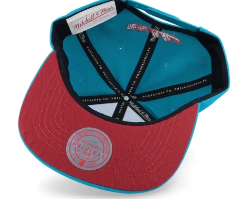 Detroit Pistons Front Face Teal Snapback - Mitchell & Ness