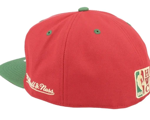 Detroit Pistons Nightmare Red/Green Fitted - Mitchell & Ness