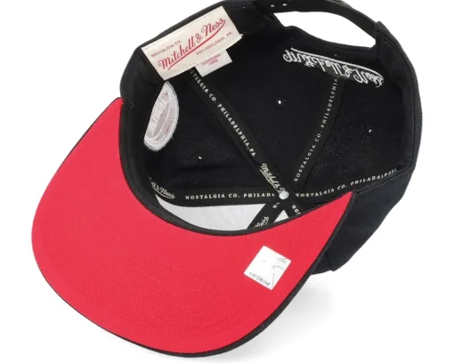 Detroit Pistons Team Script 2.0 Black Snapback - Mitchell & Ness
