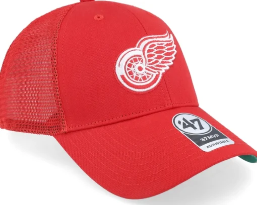 Detroit Red Wings Branson Mvp Red/White Trucker - 47 Brand