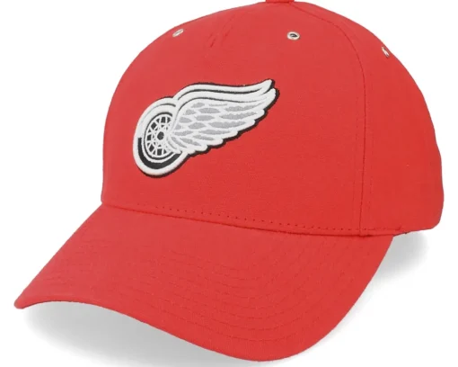 Detroit Red Wings Brushed Canvas Red Adjustable - American Needle
