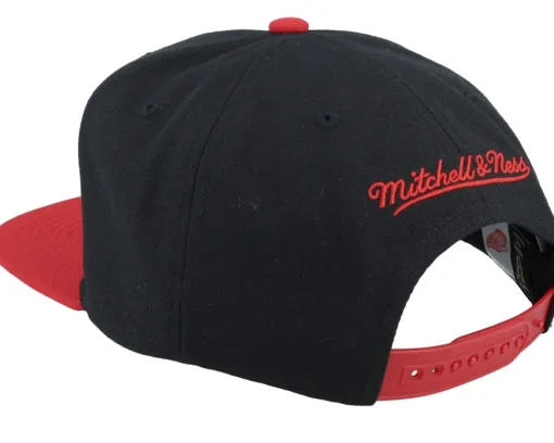Detroit Red Wings Crooked Path Black Snapback - Mitchell & Ness