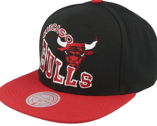 Detroit Red Wings Crooked Path Black Snapback - Mitchell & Ness