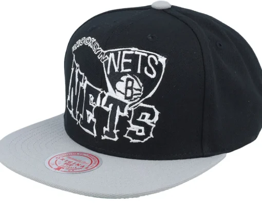 Detroit Red Wings Crooked Path Black Snapback - Mitchell & Ness