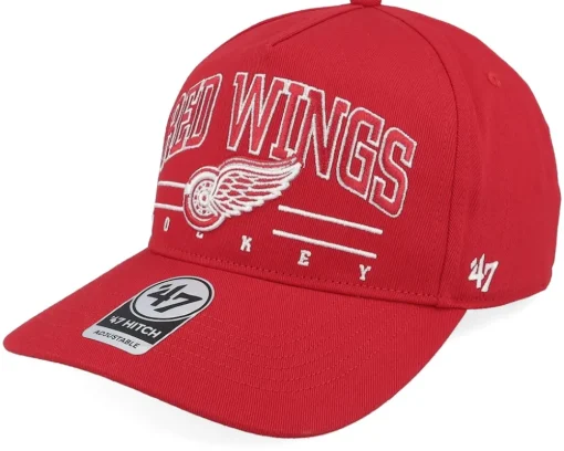 Detroit Red Wings Roscoe 47 Hitch Cap Red A-frame Adjustable - 47 Brand