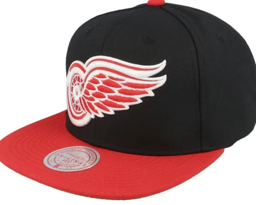 Detroit Red Wings Team 2 Tone 2.0 Black/Red Snapback - Mitchell & Ness
