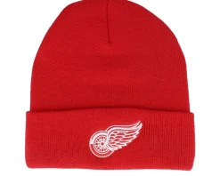 Detroit Red Wings Terrain Knit Solid Red Cuff - American Needle