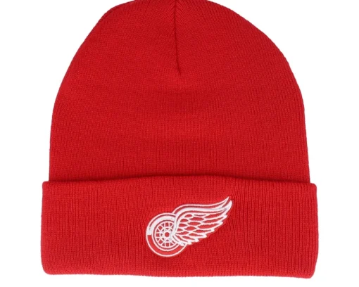 Detroit Red Wings Terrain Knit Solid Red Cuff - American Needle