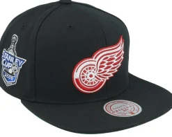 Detroit Red Wings Top Spot Black Snapback - Mitchell & Ness