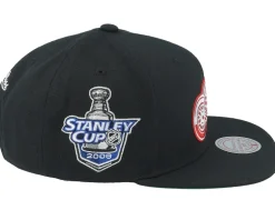 Detroit Red Wings Top Spot Black Snapback - Mitchell & Ness