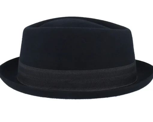Diamond Woolfelt Black Porkpie - Stetson