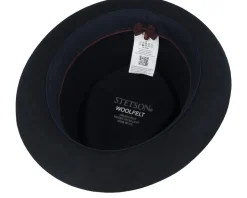 Diamond Woolfelt Black Porkpie - Stetson