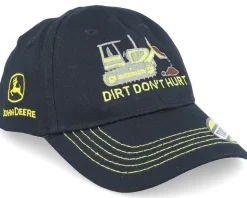 Dirt Don't Hurt Black Adjustable - John Deere