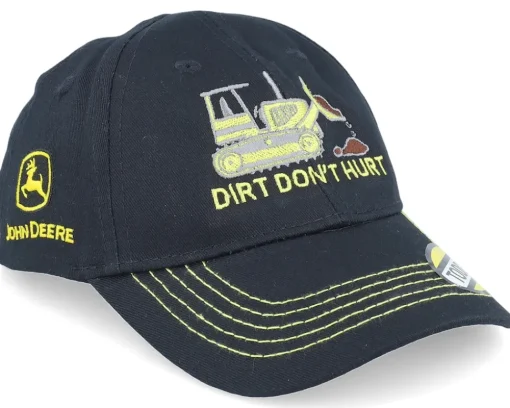 Dirt Don't Hurt Black Adjustable - John Deere