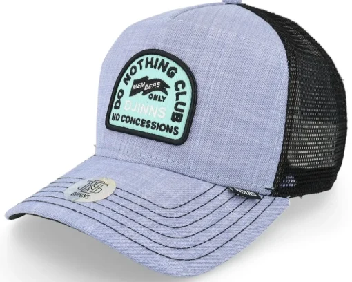 Do Nothing Club Ox-Diamond Blue/Black Trucker - Djinns