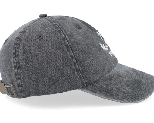 Do Nothing Club Washed Black Dad Cap - Iconic