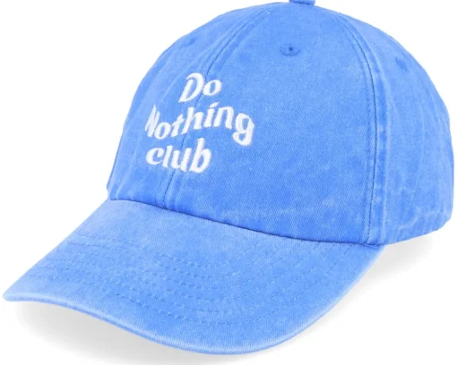 Do Nothing Club Washed Black Dad Cap - Iconic